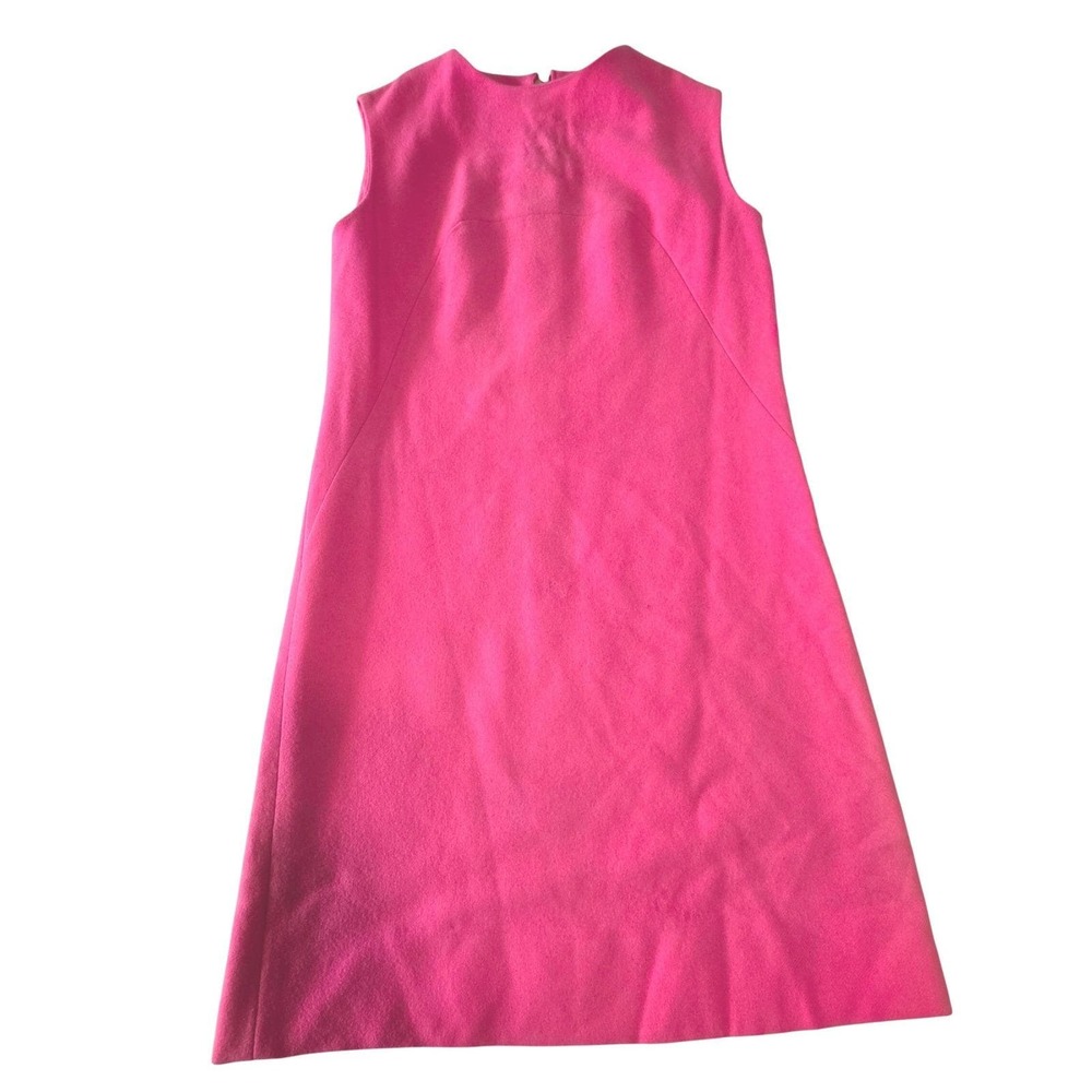 Handmade Vintage Pink‎ Mod Jackie-O A-Line Shift Dress 60s 70s Small